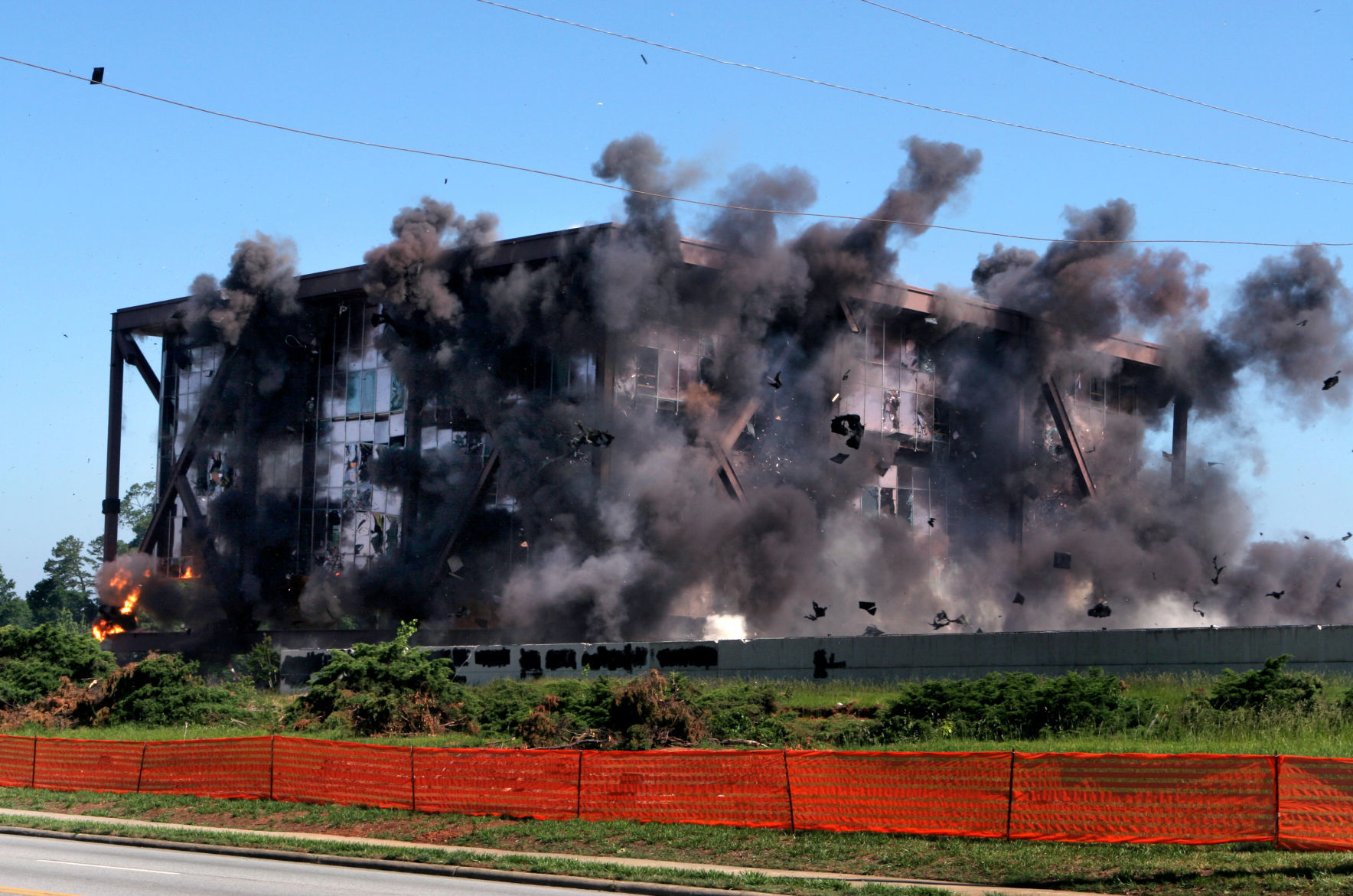 Demolition of Burlington Industries Building 2005
